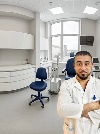 Modern eye examination room located in Calma, Algeria, equipped with advanced technology for accurate diagnostics